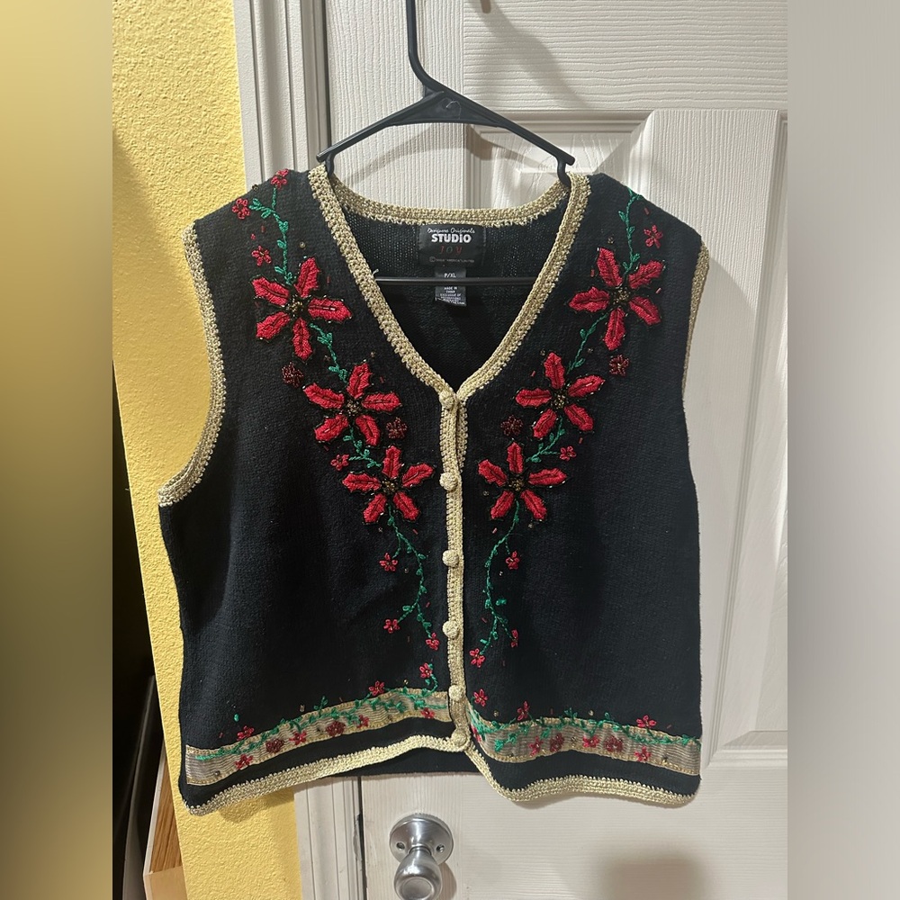 Designer Original Studio Christmas Sweater Vest